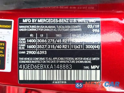 Zdjęcie 10 z 10 samochodu: 2019 MERCEDES-BENZ GLE COUPE 43 AMG VIN:4JGED6EBXKA148883 - miniatura