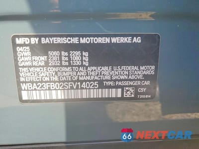 Zdjęcie 12 z 12 samochodu: 2025 BMW 430I GRAN COUPE VIN:WBA23FB02SFV14025 - miniatura