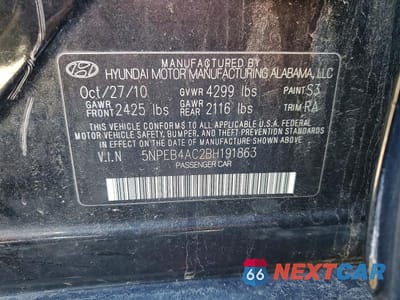 Zdjęcie 12 z 12 samochodu: 2025 HYUNDAI SONATA SEL CONVENIENCE VIN:5NPEB4AC2BH191863 - miniatura