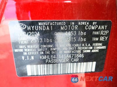 Zdjęcie 13 z 13 samochodu: 2025 HYUNDAI SONATA SEL VIN:KMHL64JA4SA471846 - miniatura