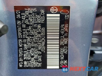Zdjęcie 13 z 13 samochodu: 2021 TOYOTA COROLLA LE VIN:JTDEPMAE2MJ185686 - miniatura
