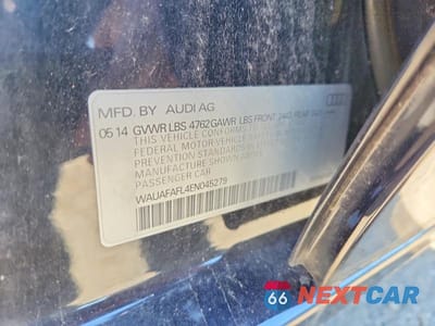 Zdjęcie 12 z 12 samochodu: 2014 AUDI A4 PREMIUM VIN:WAUAFAFL4EN045279 - miniatura