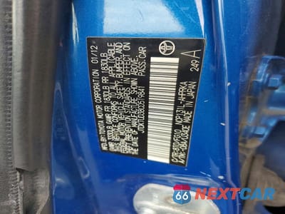Zdjęcie 13 z 13 samochodu: 2012 TOYOTA YARIS 5-DOOR LE VIN:JTDKTUD38CD519841 - miniatura
