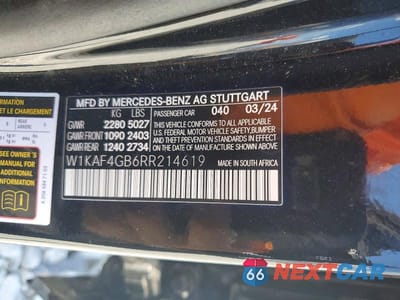 Zdjęcie 13 z 13 samochodu: 2024 MERCEDES-BENZ C 300 VIN:W1KAF4GB6RR214619 - miniatura