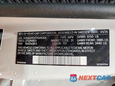 Zdjęcie 13 z 13 samochodu: 2026 VOLVO XC90 PLUS VIN:YV4062PE4T1509368 - miniatura