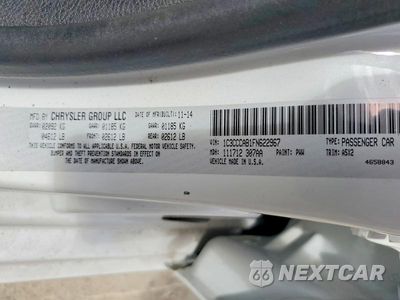 Zdjęcie 12 z 12 samochodu: 2015 CHRYSLER 200 LIMITED VIN:1C3CCCAB1FN622967 - miniatura