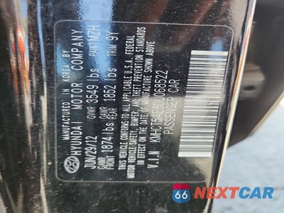 Zdjęcie 12 z 12 samochodu: 2013 HYUNDAI ACCENT GS VIN:KMHCT5AE8DU068522 - miniatura