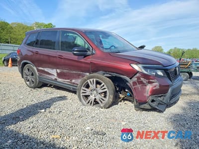 Czwarte zdjęcie samochodu z boku: 2019 HONDA PASSPORT EXL VIN:5FNYF7H55KB006214 - miniatura