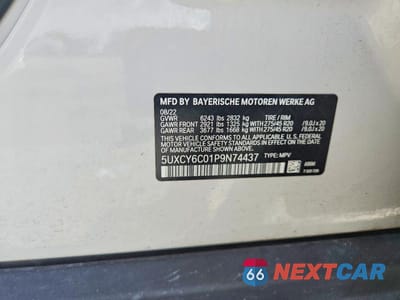Zdjęcie 13 z 13 samochodu: 2023 BMW X6 XDRIVE40I VIN:5UXCY6C01P9N74437 - miniatura