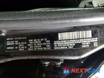 Zdjęcie 12 z 12 samochodu: 2016 FIAT 500X POP VIN:ZFBCFXAT1GP389197 - miniatura