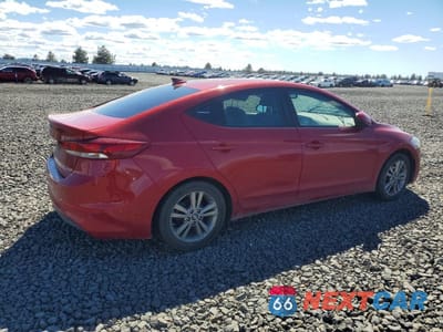 Trzecie zdjęcie samochodu z tyłu: 2018 HYUNDAI ELANTRA SEL VIN:KMHD84LF4JU665135 - miniatura