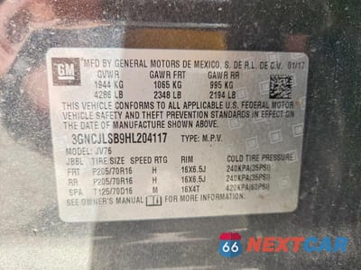 Zdjęcie 13 z 13 samochodu: 2017 CHEVROLET TRAX 1LT VIN:3GNCJLSB9HL204117 - miniatura