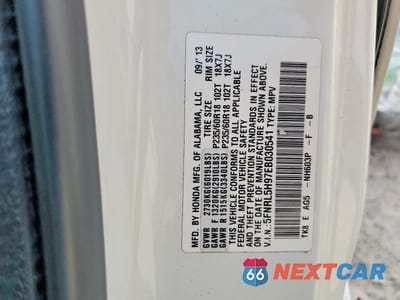 Zdjęcie 13 z 13 samochodu: 2014 HONDA ODYSSEY TOURING VIN:5FNRL5H97EB030541 - miniatura