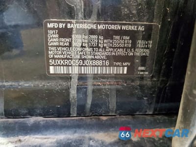 Zdjęcie 13 z 13 samochodu: 2018 BMW X5 XDRIVE35I VIN:5UXKR0C59J0X88816 - miniatura