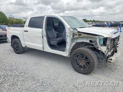 Czwarte zdjęcie samochodu z boku: 2021 TOYOTA TUNDRA SR5 VIN:5TFEY5F12MX276544 - miniatura