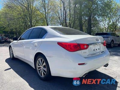 Trzecie zdjęcie samochodu z tyłu: 2017 INFINITI Q50 PREMIUM VIN:JN1EV7AR0HM834449 - miniatura