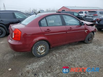 Trzecie zdjęcie samochodu z tyłu: 2007 HYUNDAI ACCENT GLS VIN:KMHCN45C27U073457 - miniatura