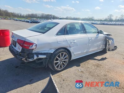 Trzecie zdjęcie samochodu z tyłu: 2014 AUDI A4 PREMIUM PLUS VIN:WAUFFAFL2EN018782 - miniatura