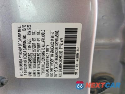Zdjęcie 12 z 12 samochodu: 2016 HONDA CR-V EXL VIN:2HKRM3H70GH563285 - miniatura