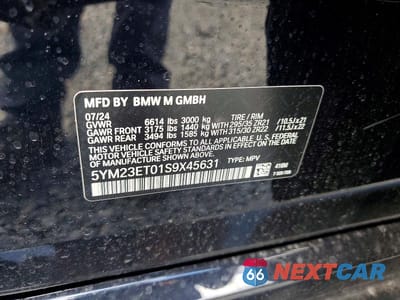Zdjęcie 13 z 13 samochodu: 2025 BMW X6 M COMPETITION VIN:5YM23ET01S9X45631 - miniatura