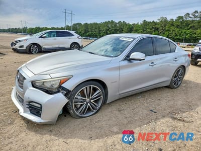 2014 INFINITI Q50 HYBRID SPORT JN1AV7AP6EM691080 - główne zdjęcie licytacji z USA - miniatura