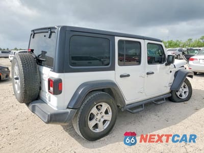 Trzecie zdjęcie samochodu z tyłu: 2018 JEEP WRANGLER UNLIMITED SPORT VIN:1C4HJXDG6JW147454 - miniatura