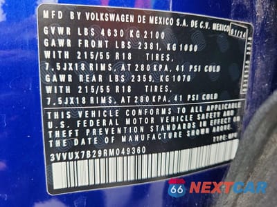 Zdjęcie 13 z 13 samochodu: 2024 VOLKSWAGEN TAOS SE VIN:3VVUX7B29RM049360 - miniatura
