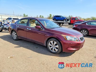 Czwarte zdjęcie samochodu z boku: 2009 HONDA ACCORD EXL VIN:1HGCP26859A186693 - miniatura