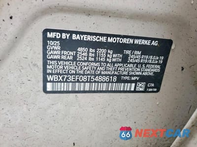 Zdjęcie 13 z 13 samochodu: 2026 BMW X1 XDRIVE28I VIN:WBX73EF08T5488618 - miniatura