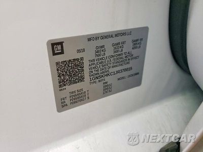 Zdjęcie 14 z 14 samochodu: 2018 CHEVROLET SUBURBAN K1500 LT VIN:1GNSKHKC1JR370015 - miniatura