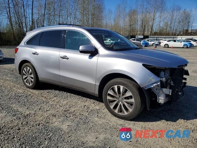 Czwarte zdjęcie samochodu z boku: 2016 ACURA MDX TECHNOLOGY VIN:5FRYD4H48GB012557 - miniatura