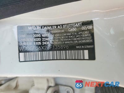 Zdjęcie 13 z 13 samochodu: 2008 MERCEDES-BENZ C 350 VIN:WDDGF56X28F135896 - miniatura