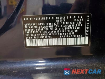 Zdjęcie 13 z 13 samochodu: 2017 VOLKSWAGEN GOLF ALLTRACK S VIN:3VWH17AU8HM538235 - miniatura