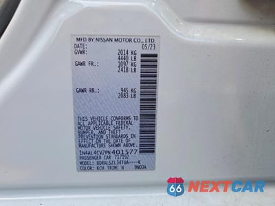 Zdjęcie 12 z 12 samochodu: 2023 NISSAN ALTIMA SR VIN:1N4AL4CV2PN401577 - miniatura