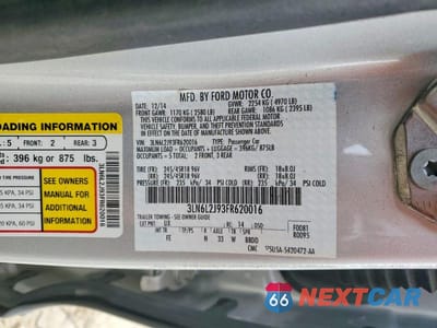 Zdjęcie 12 z 12 samochodu: 2015 LINCOLN MKZ VIN:3LN6L2J93FR620016 - miniatura