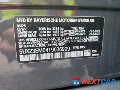 Zdjęcie 14 z 14 samochodu: 2026 BMW X7 XDRIVE40I VIN:5UX23EM04T9036909 - miniatura