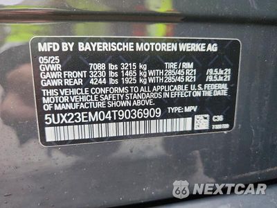 Zdjęcie 14 z 14 samochodu: 2026 BMW X7 XDRIVE40I VIN:5UX23EM04T9036909 - miniatura