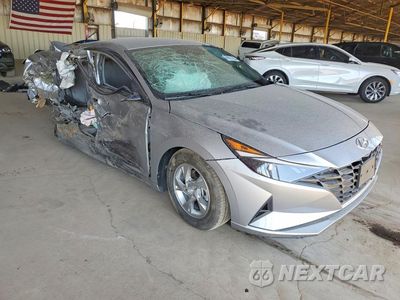 Czwarte zdjęcie samochodu z boku: 2021 HYUNDAI ELANTRA SE VIN:5NPLL4AG6MH046612 - miniatura