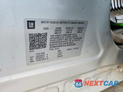 Zdjęcie 13 z 13 samochodu: 2020 CHEVROLET EQUINOX LT VIN:2GNAXKEV1L6225160 - miniatura