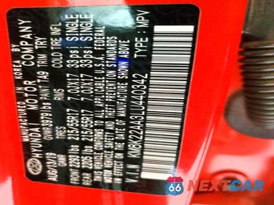 Zdjęcie 12 z 12 samochodu: 2020 HYUNDAI KONA SEL VIN:KM8K22AA3LU440342 - miniatura