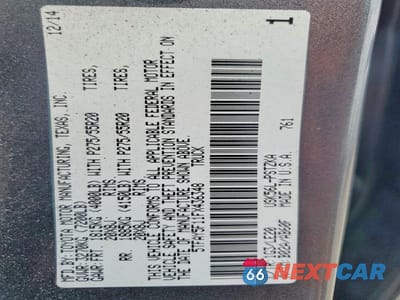 Zdjęcie 12 z 12 samochodu: 2015 TOYOTA TUNDRA PLATINUM VIN:5TFAY5F11FX436348 - miniatura
