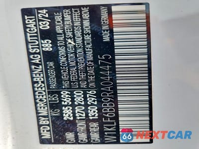Zdjęcie 13 z 13 samochodu: 2024 MERCEDES-BENZ E 450 4MATIC VIN:W1KLF6BB9RA044475 - miniatura