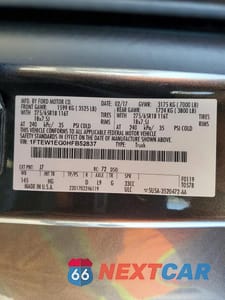 Zdjęcie 12 z 12 samochodu: 2017 FORD F150 SUPERCREW VIN:1FTEW1EG0HFB52837 - miniatura