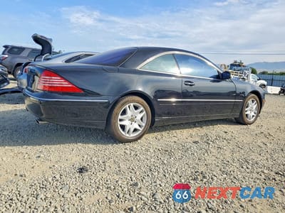 Trzecie zdjęcie samochodu z tyłu: 2000 MERCEDES-BENZ CL 500 VIN:WDBPJ75JXYA004986 - miniatura