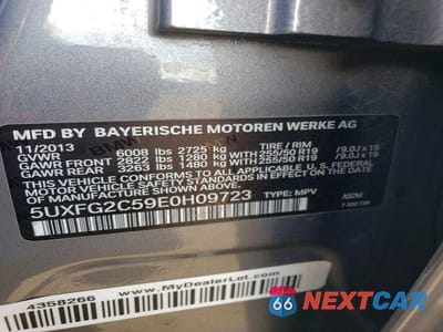 Zdjęcie 12 z 12 samochodu: 2014 BMW X6 XDRIVE35I VIN:5UXFG2C59E0H09723 - miniatura