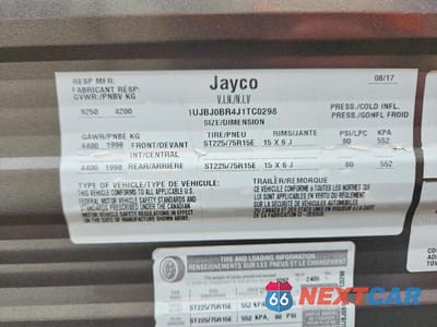 Zdjęcie 10 z 10 samochodu: 2018 JAYCO JAY FLIGHT CAMPER VIN:1UJBJ0BR4J1TC0298 - miniatura