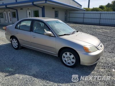 Czwarte zdjęcie samochodu z boku: 2002 HONDA CIVIC EX VIN:1HGES25712L019998 - miniatura
