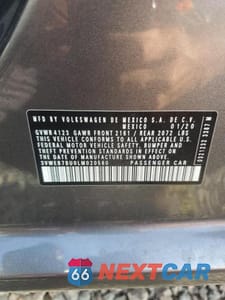 Zdjęcie 12 z 12 samochodu: 2020 VOLKSWAGEN JETTA SEL VIN:3VWEB7BU0LM020580 - miniatura