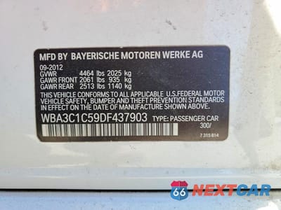 Zdjęcie 13 z 13 samochodu: 2013 BMW 328 I SULEV VIN:WBA3C1C59DF437903 - miniatura