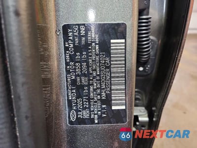 Zdjęcie 13 z 13 samochodu: 2025 HYUNDAI ELANTRA VIN:KMHLM4DG3SU074021 - miniatura